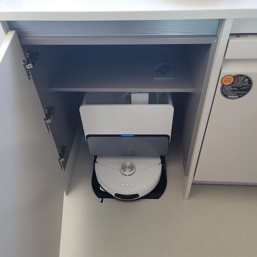 로봇청소기 직배수 연결 시공 1